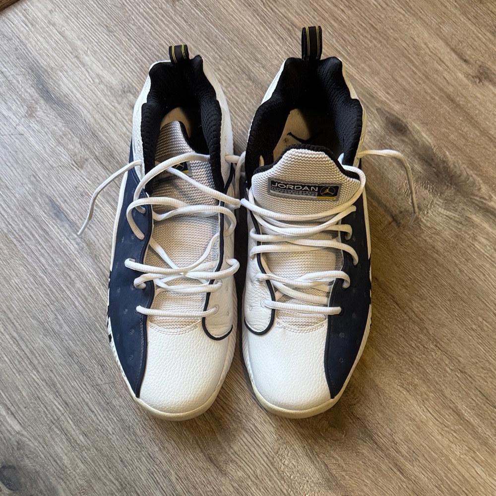 Jordan Size 13 Men’s White and Black Sneakers